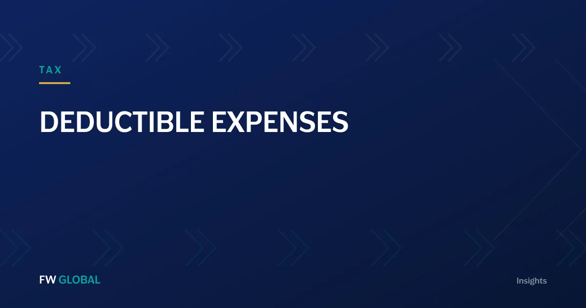 FW Global Insights — Deductible expenses