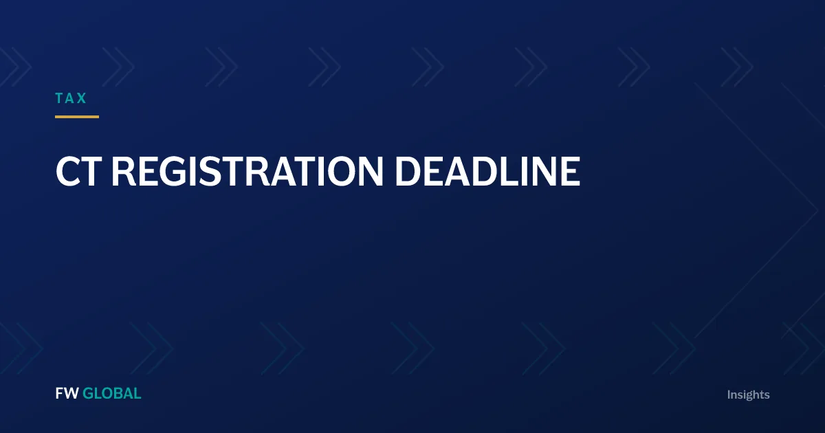 FW Global Insights — CT registration deadline